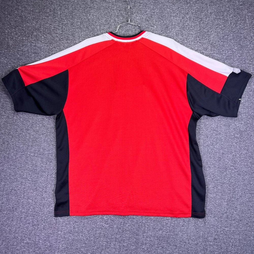 Majestic Cincinnati Reds Jersey Mens 2XL Red Colorblock Mr Redlegs MLB Pullover‎
